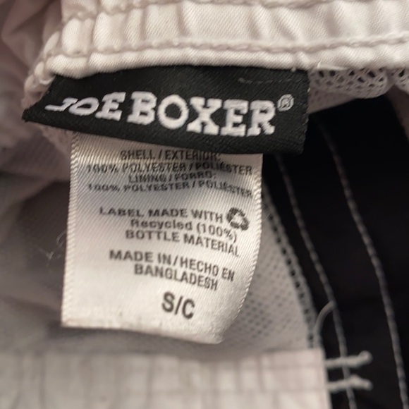 Joe Boxer black white lined swim trunks S - Picture 4 of 8